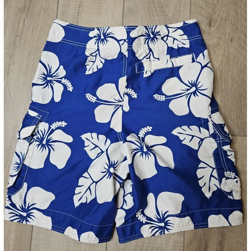 Abercrombie & Fitch Mens‎ Hawaiian Print Boardshorts Swim Trunks Size Small